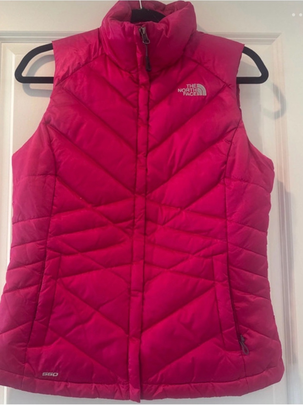The North Face Women's Hot Pink Quilted Insulated Vest